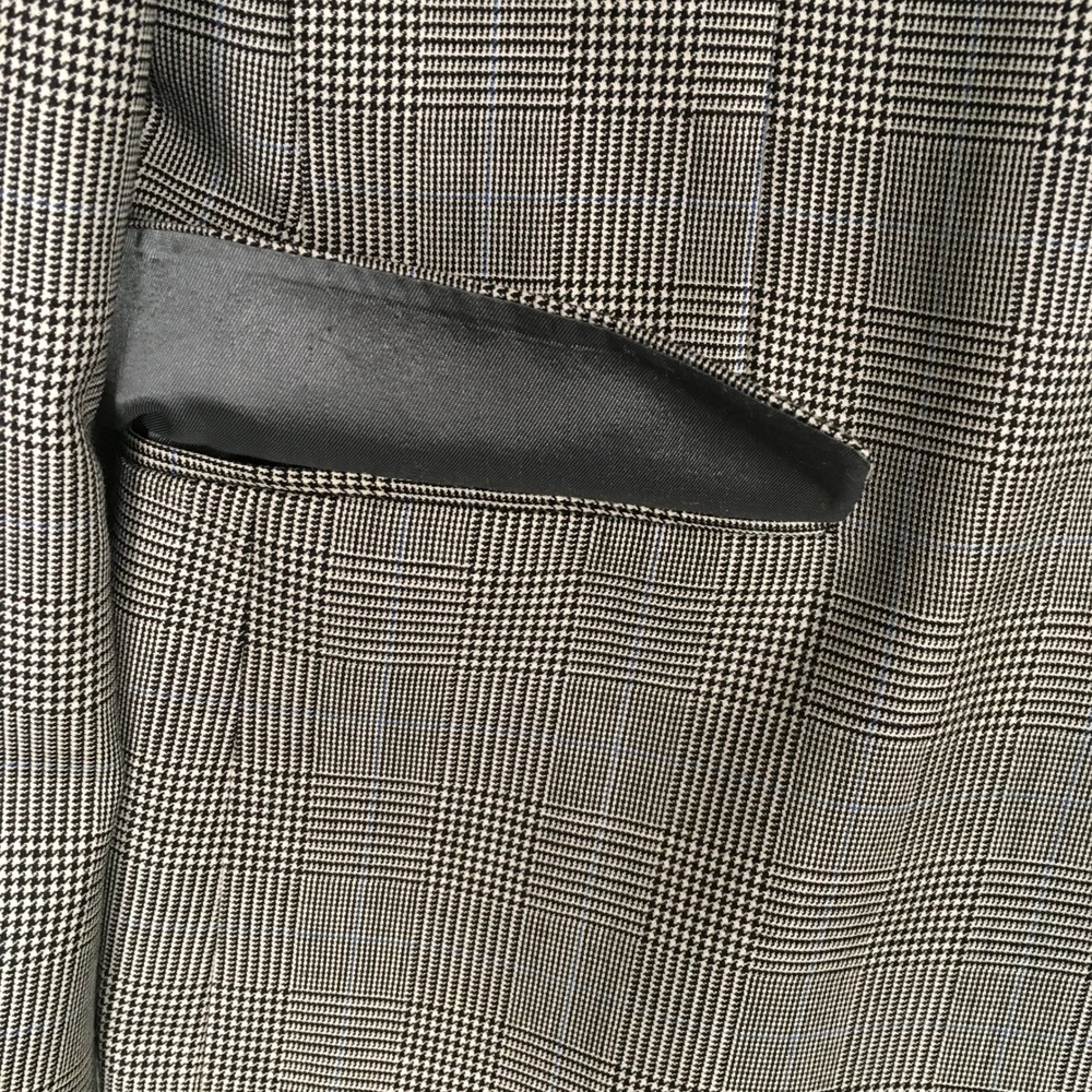 Brooks Brothers 346 Men's Blazer Suit Jacket Wool Cashmere Plaid Size 43R - Picture 7 of 12